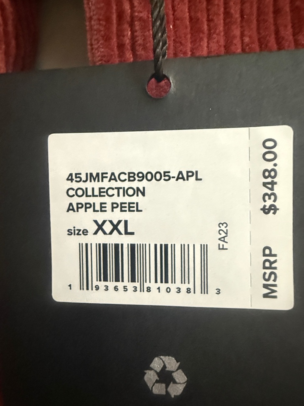 Brand new- never worn- with tags- Corduroy Men’s Jacket- size XXL-  Collection